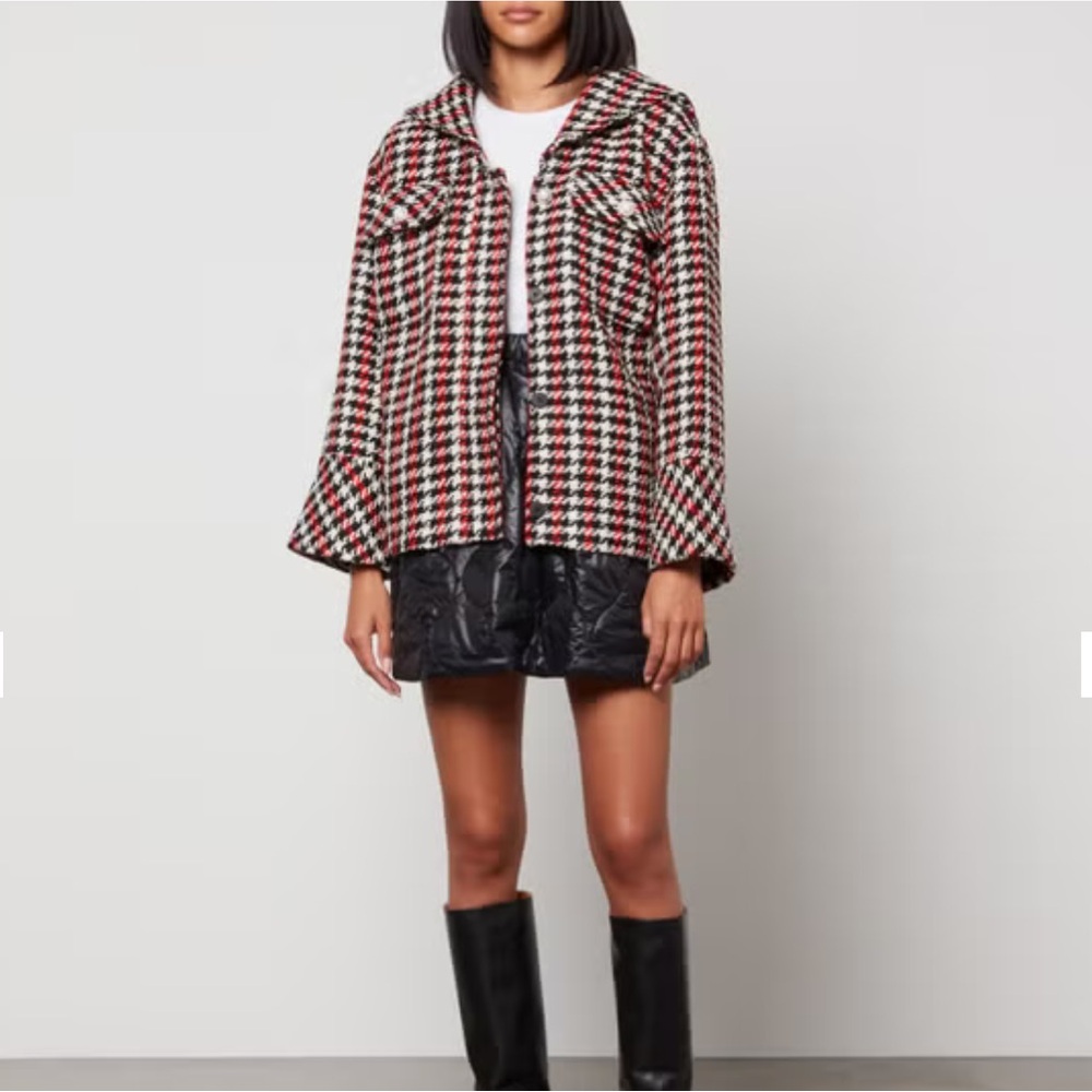 NWT Baum und Pferdgarten Bronco Houndstooth Tweed Jacket